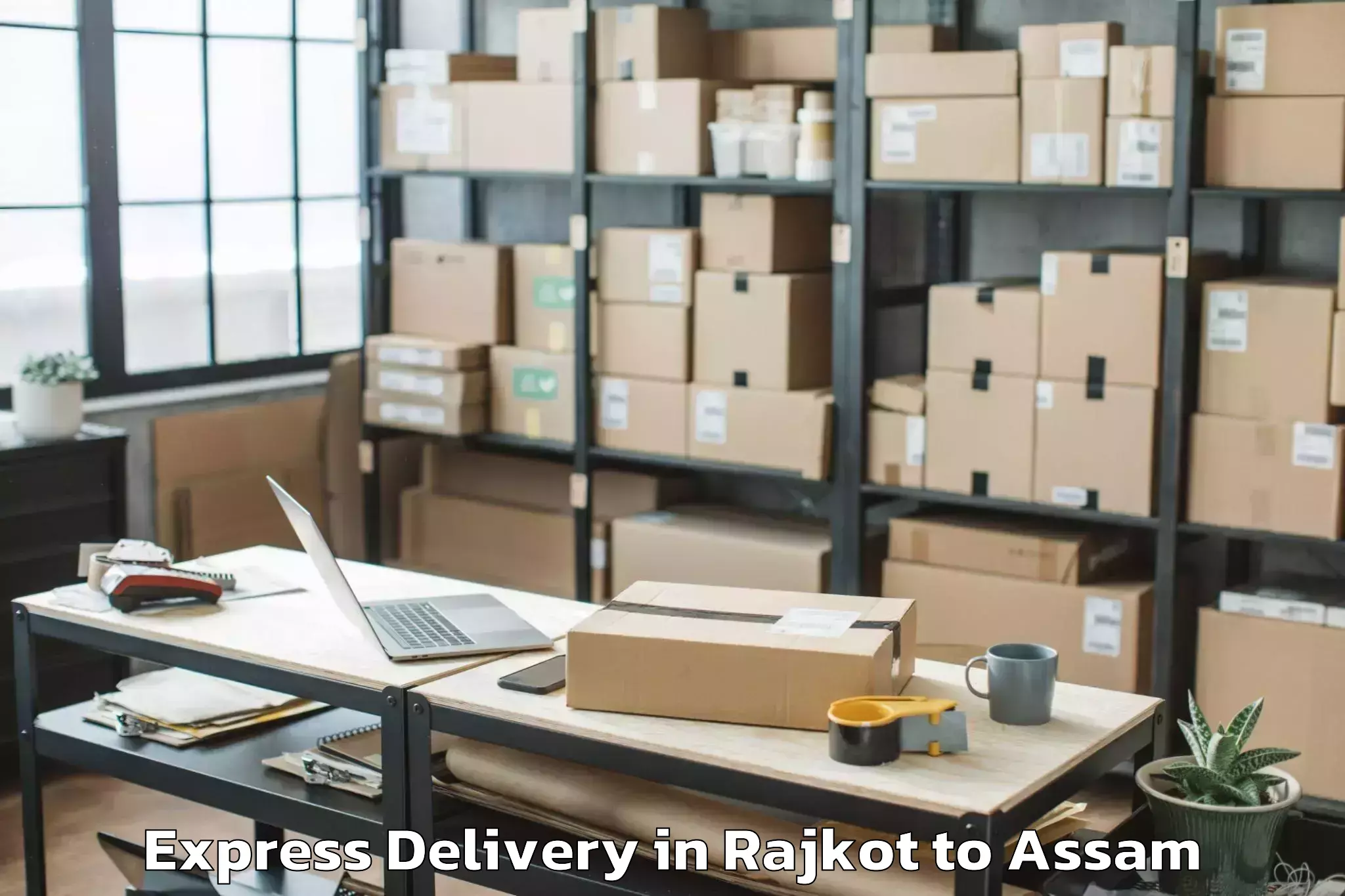 Book Rajkot to Dispur Express Delivery